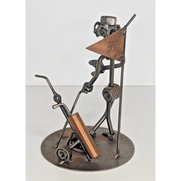 Hinz & Kunst Das Original Metal Art Sculpture Golf 19th Hole Martini Nuts Bolts
